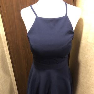 Row A Navy Blue Skater dress